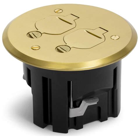 round electrical floor box|exterior floor mounted electrical outlet.